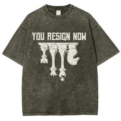 Chess You Resign Now Vintage Distressed T-shirt