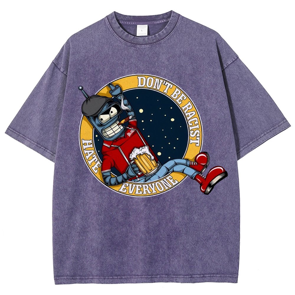 Don't Discriminate Against Race Vintage Distressed T-shirt