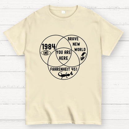 Funny Dystopian Venn Diagram Geek T-Shirt