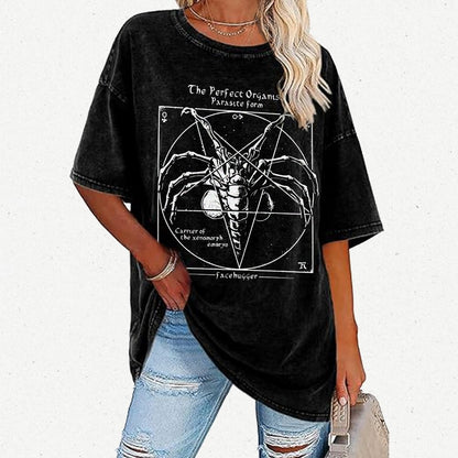 Mystery Pentagram Vintage Distressed T-shirt