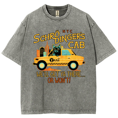 Schrodinger's Cab Vintage Distressed T-shirt