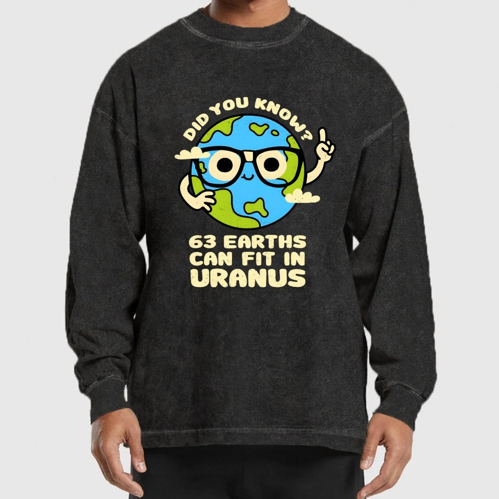 Uranus Washed Long Sleeve Tee