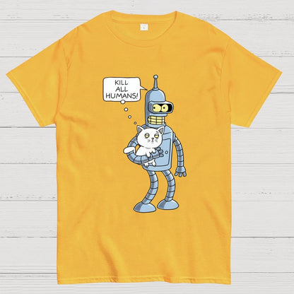 Kill All Humans! Catender Geek T-Shirt