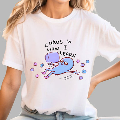 Strange Planet Chaos Is How I Learn Geek T-Shirt