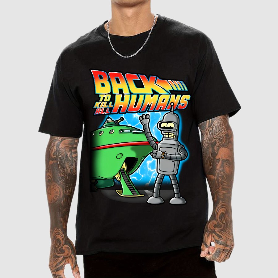 Back To Kill All Humans Nerdy T-Shirt