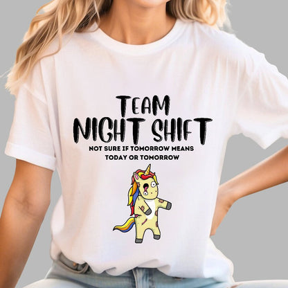 Night Shift Team - Zombie Unicorn! Geek T-Shirt