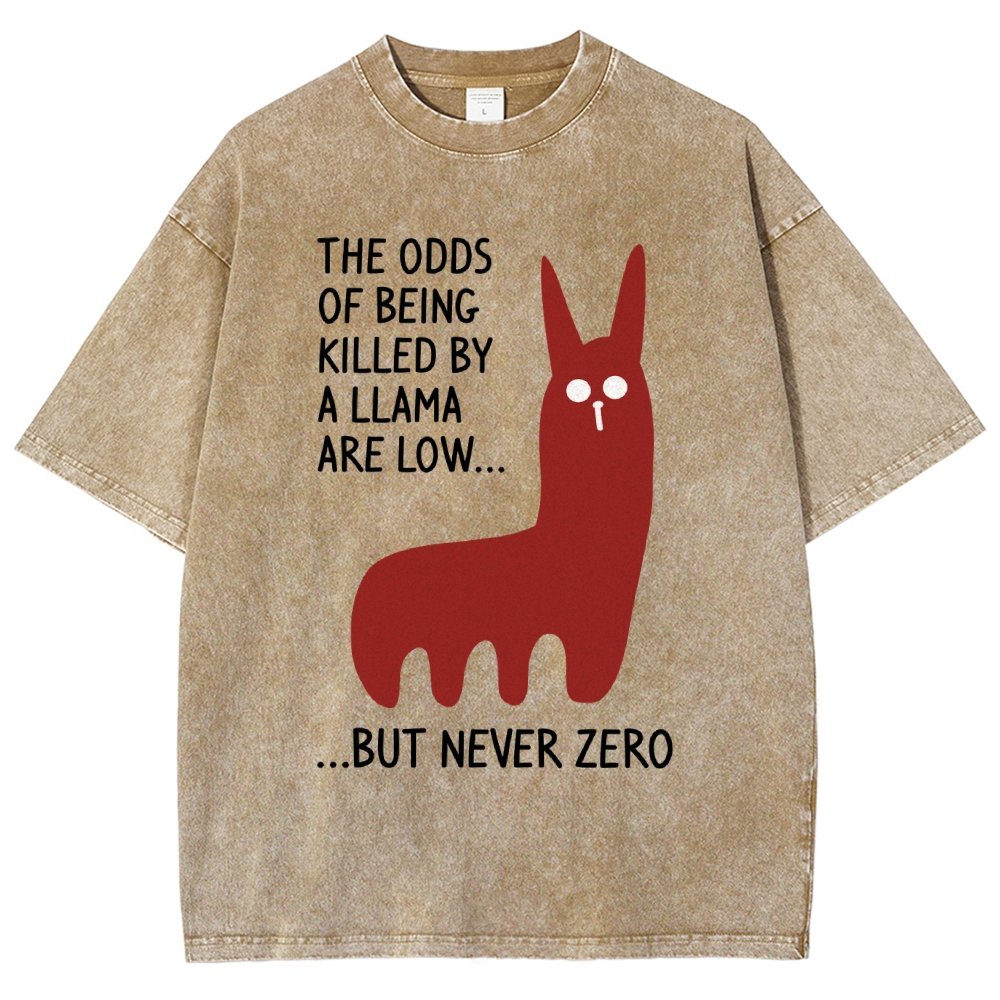 Killer Llama Vintage Distressed T-shirt