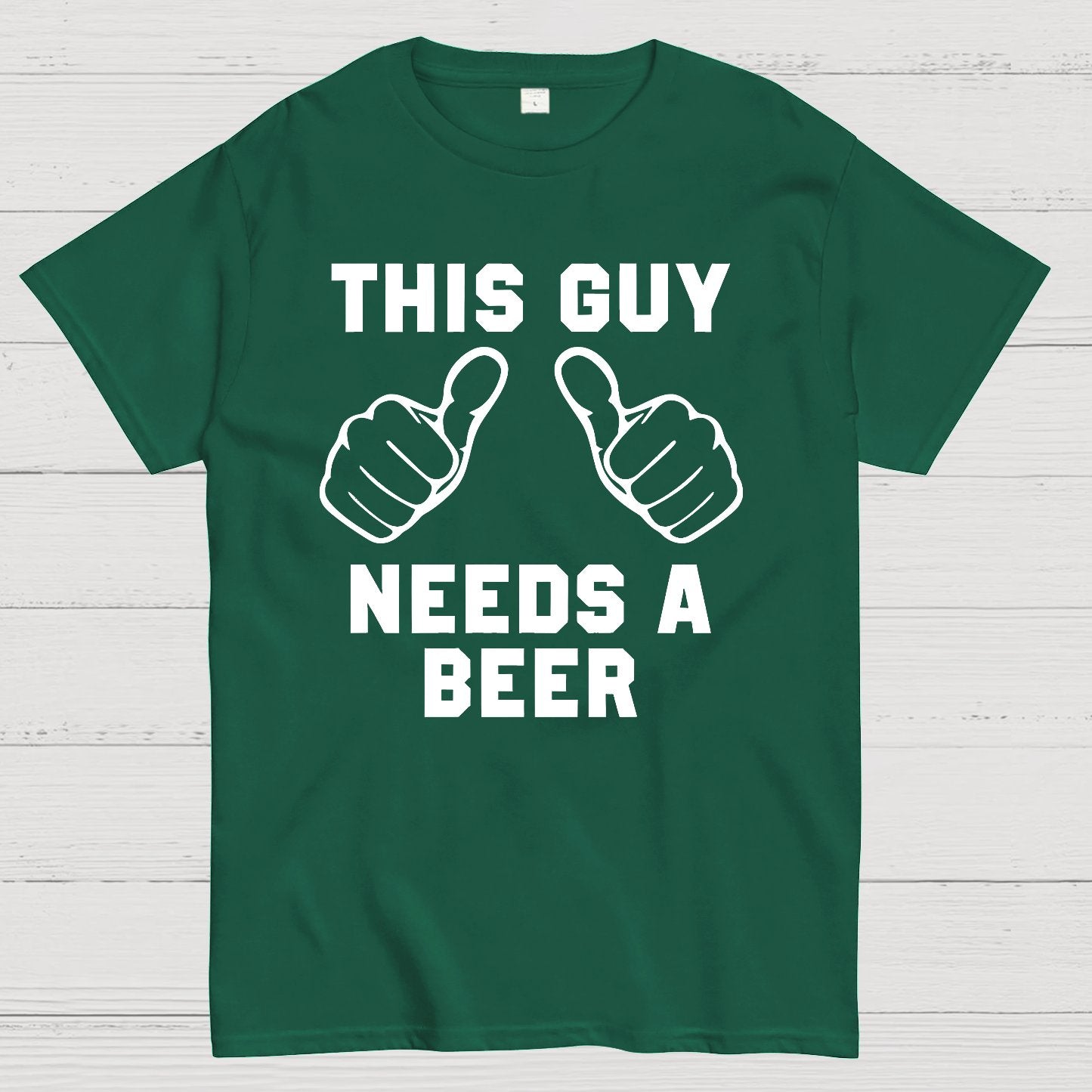 This Guy Needs A Beer Geek T-Shirt