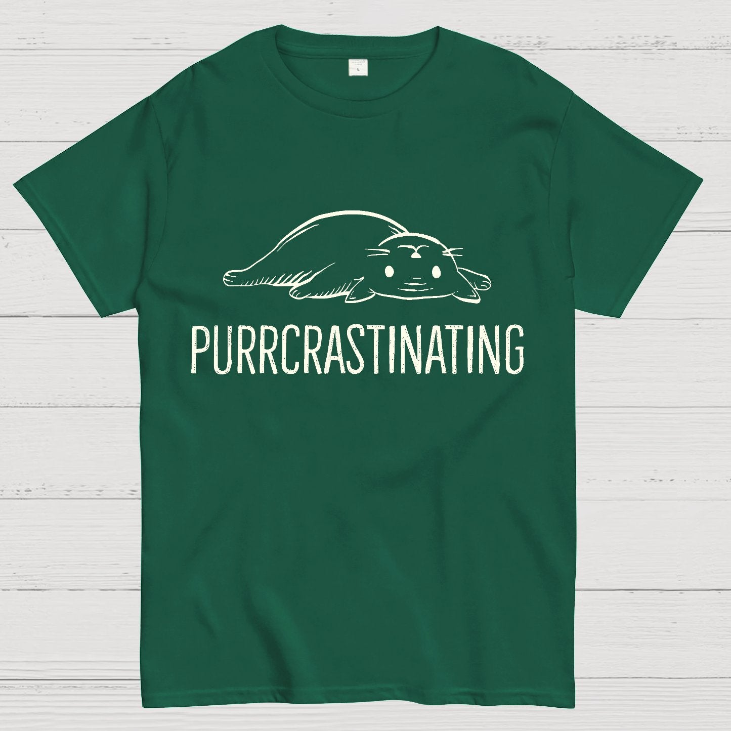 Purrcrastinating Geek T-Shirt