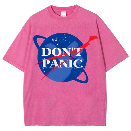 Don't Panic Vintage Distressed T-shirt