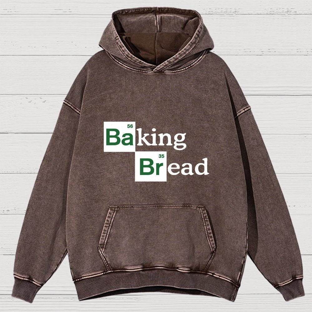 Baking Bread Vintage Distressed Hoodie