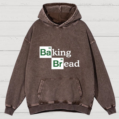 Baking Bread Vintage Distressed Hoodie