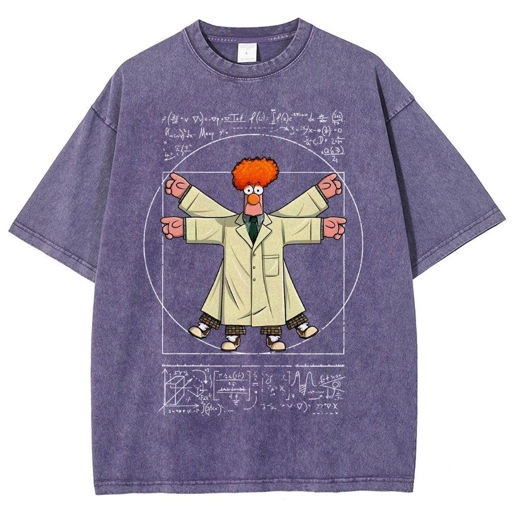 Vitruvian Puppet Vintage Distressed T-shirt