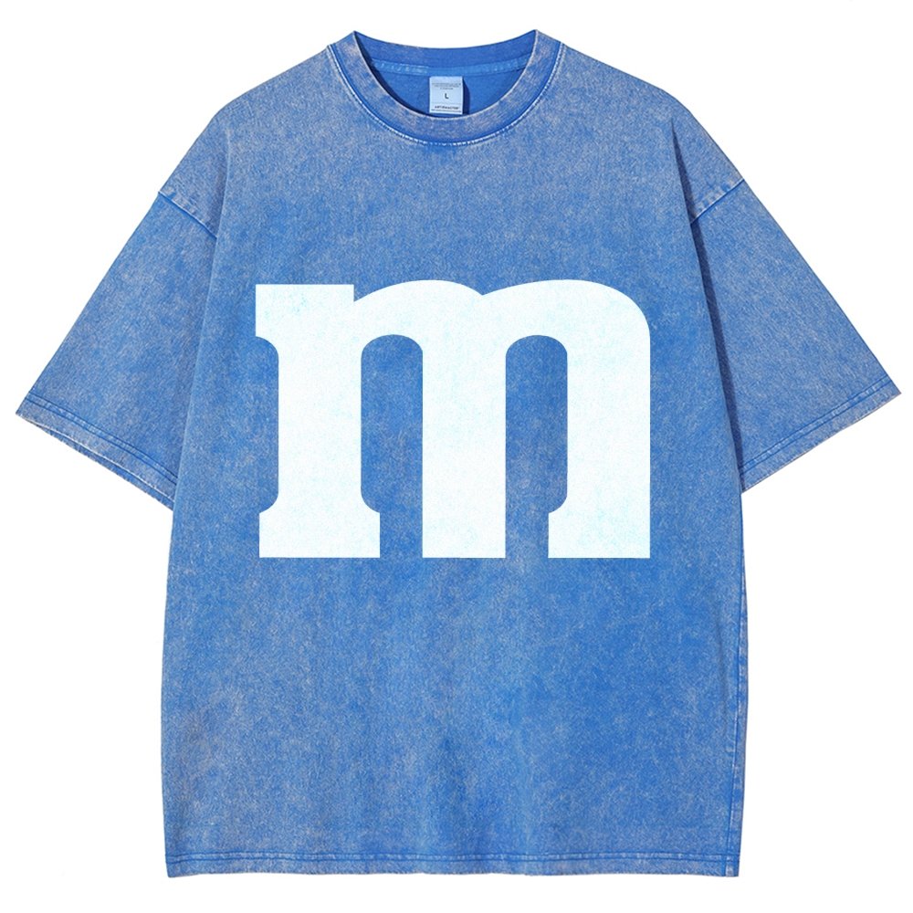Fun letter M Vintage Distressed T-shirt