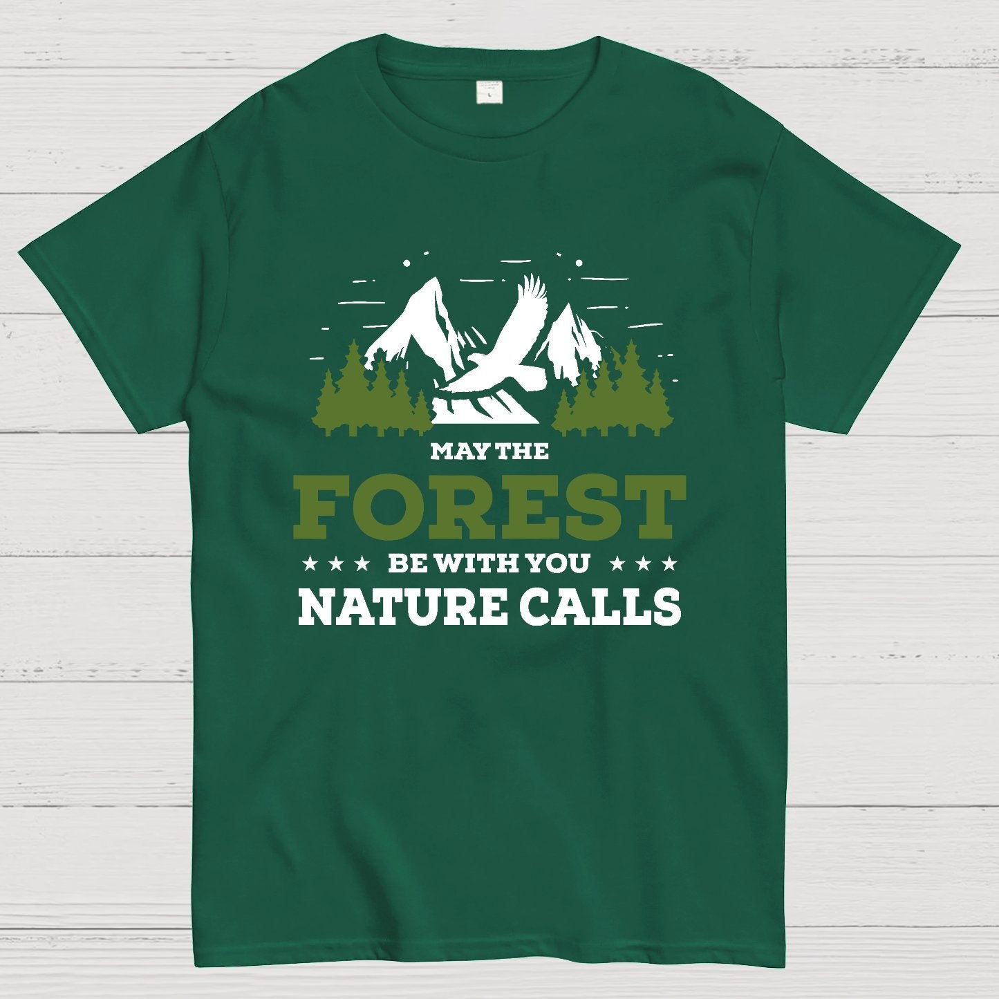 May The Forest Be With You, Breathe Naturally Geeky T-Shirt