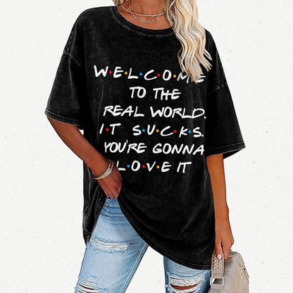 Welcome To The Real World Vintage Distressed T-shirt