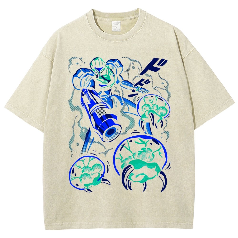 LARVA SWARM Vintage Distressed T-shirt