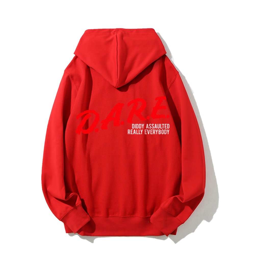 NO DIDDY Printed Back Unisex Cotton Hoodie