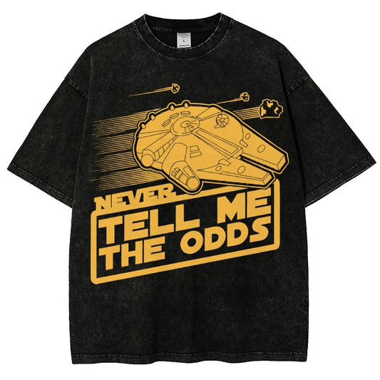Never Tell Me The Odds Vintage Distressed T-shirt