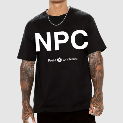 NPC Press X to Interact Geek T-Shirt
