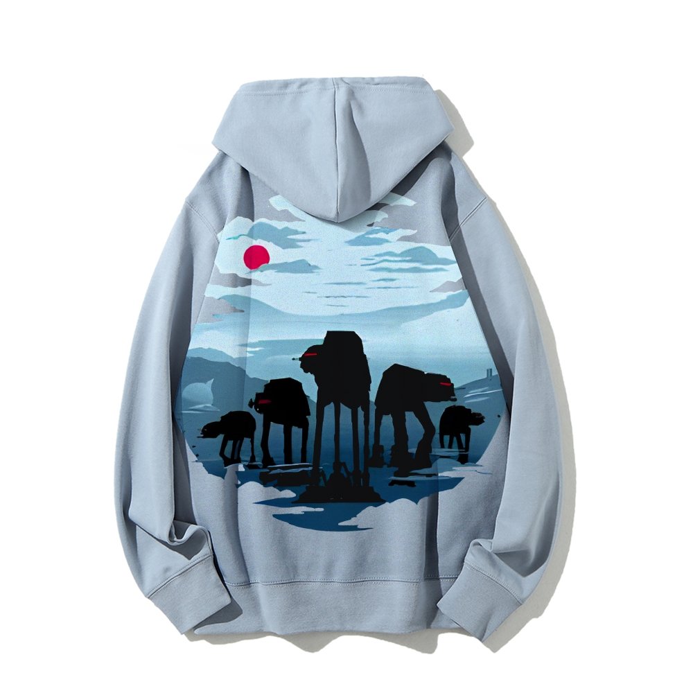 Assault Squad Printed Back Cotton Hoodie
