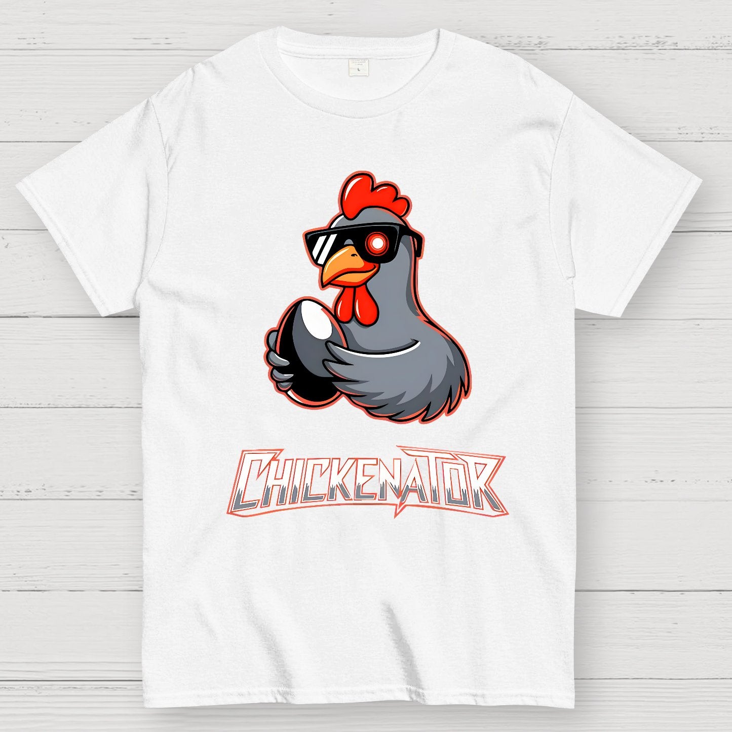 Chickenator, The Future Chicken Geek T-Shirt