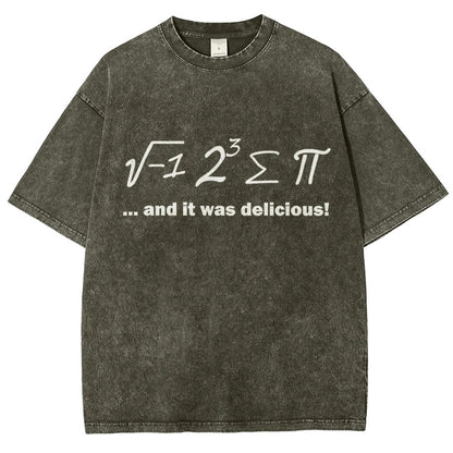 Ate Sum Pi And It Was Delicious Vintage Distressed T-shirt
