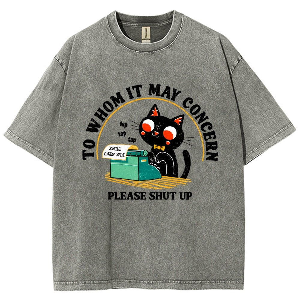 To Whom It May Concern Vintage Distressed T-shirt