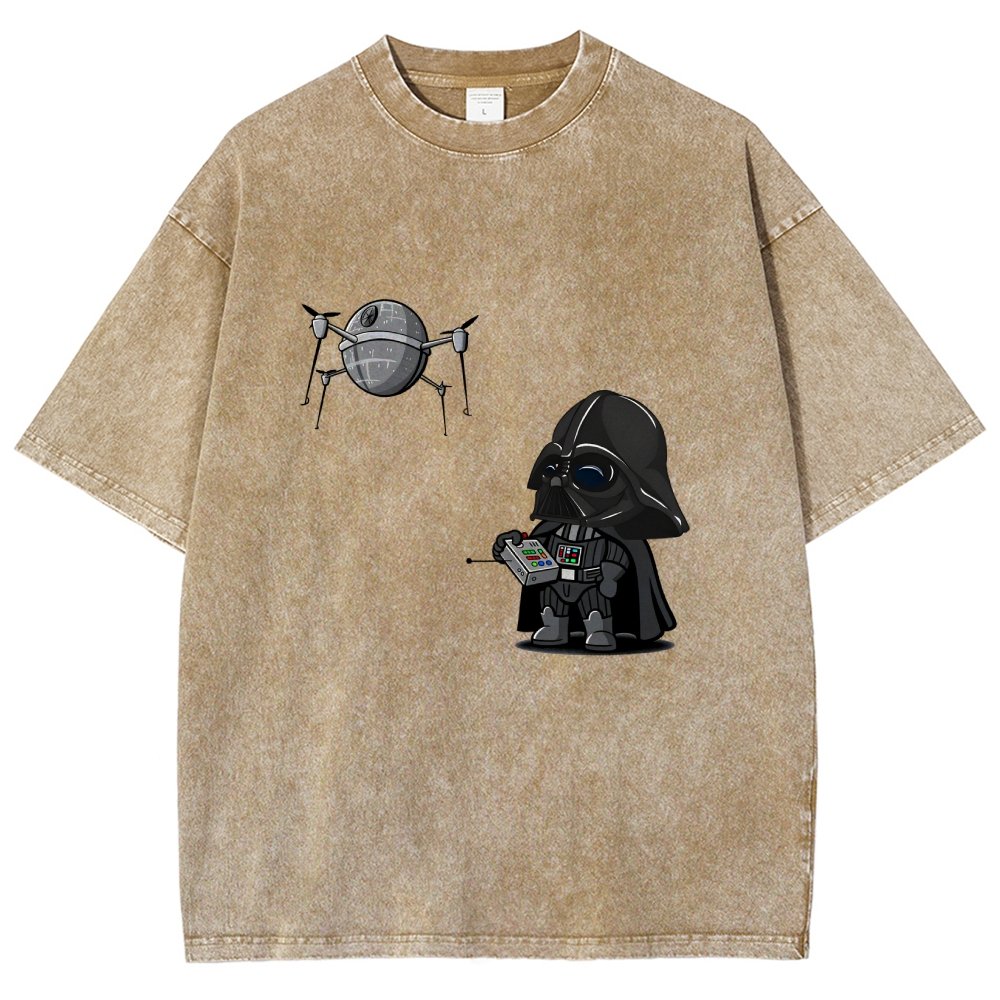 The adorable dark lord plays with a drone Vintage Distressed T-shirt