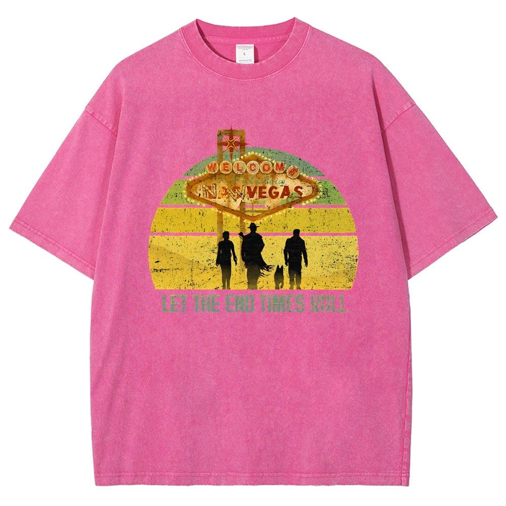 Let The End Times Roll Vintage Distressed T-shirt