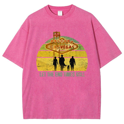Let The End Times Roll Vintage Distressed T-shirt