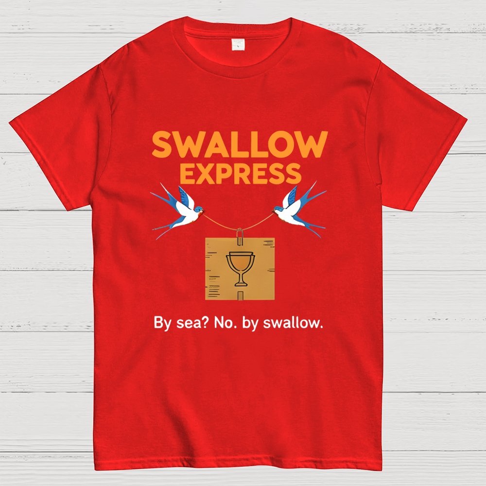 Swallow Express By Sea No, By Swallow Art Print Geek T-Shirt