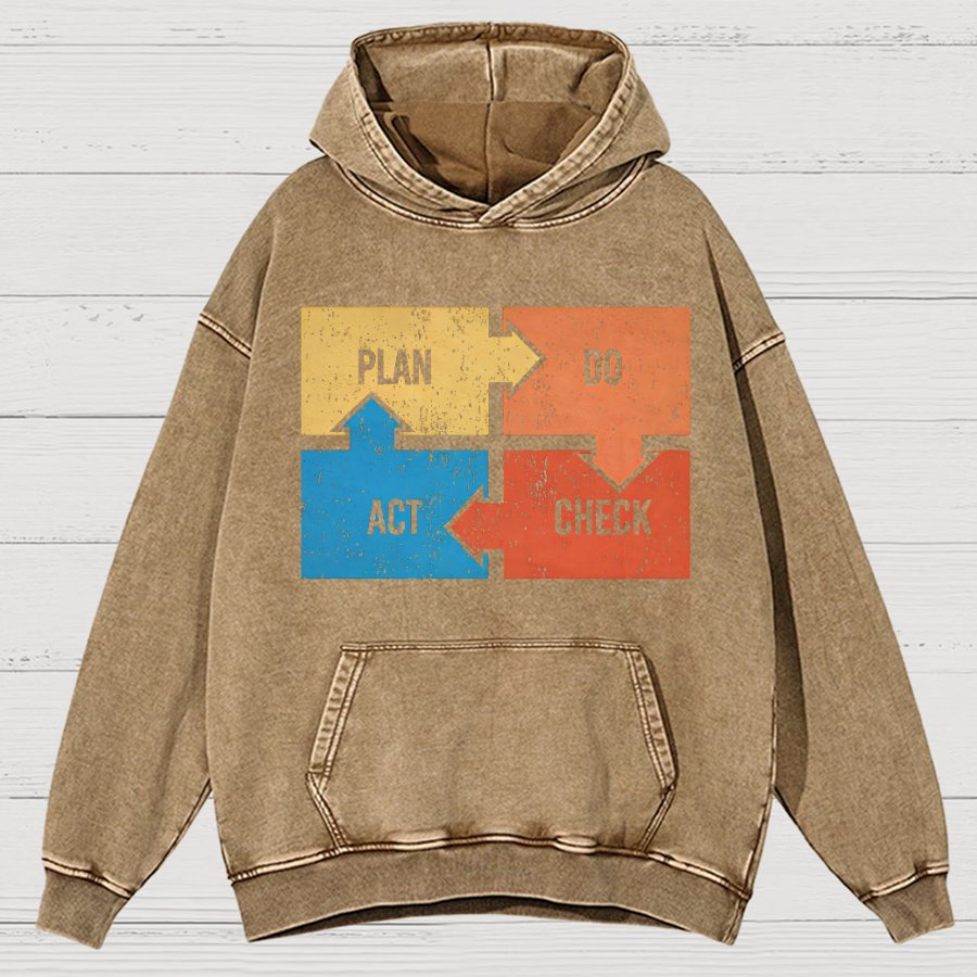 Deming Funny Vintage Distressed Hoodie