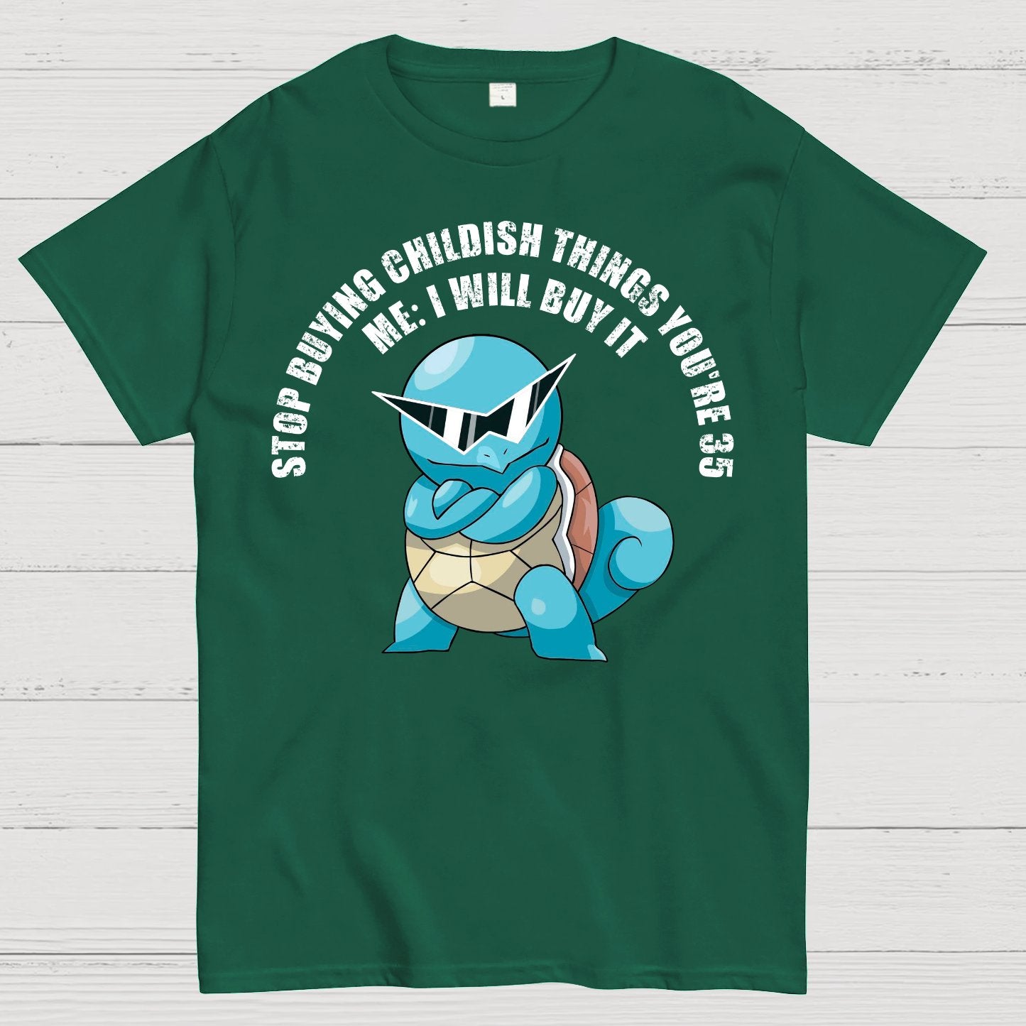 "Stop Buying Childish Things You're 35" funny Geek T-Shirt