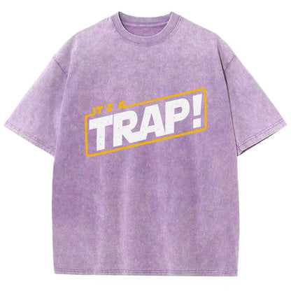 It's A Trap Vintage Distressed T-shirt