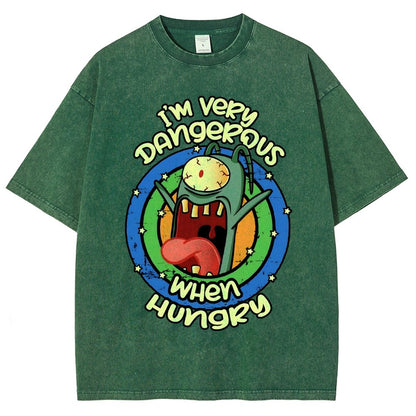 Very Dangerous When Hungry Vintage Distressed T-shirt