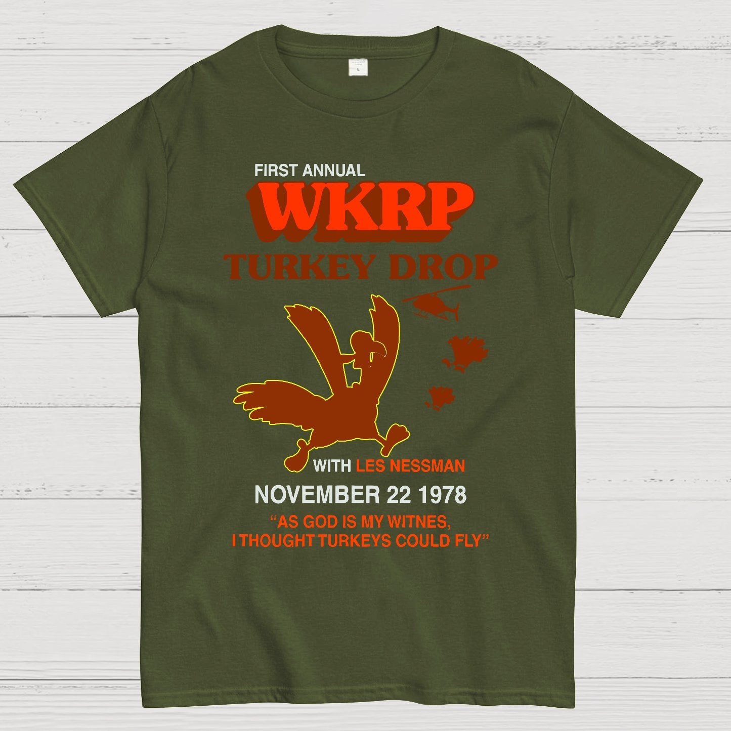 Vintage Retro Turkey Drop Geek T-Shirt