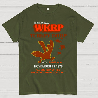 Vintage Retro Turkey Drop Geek T-Shirt