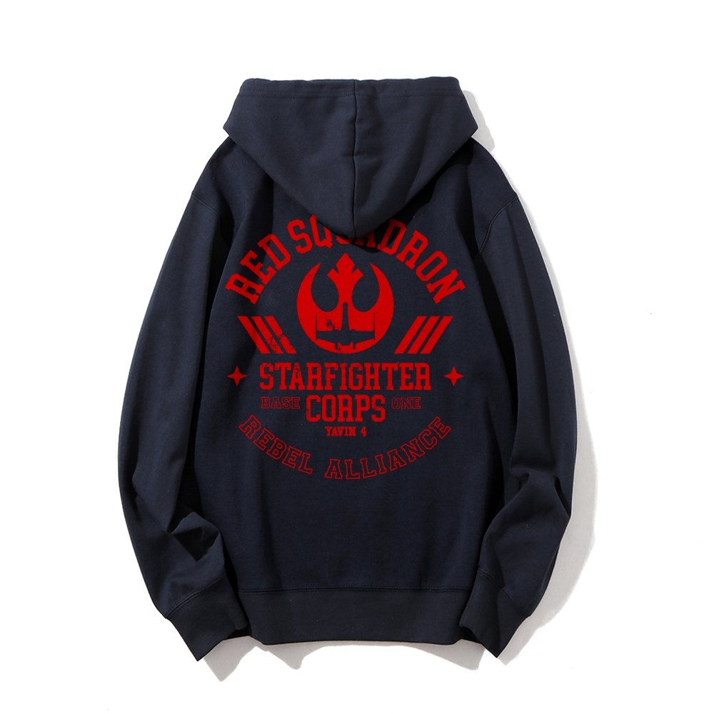 Red Team Base One Printed Back Unisex Cotton Hoodie