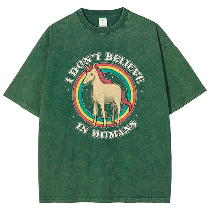I Don't Believe In Humanity. Vintage Distressed T-shirt