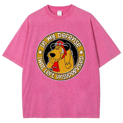 In My Defense I Was Left Unsupervised Vintage Distressed T-shirt