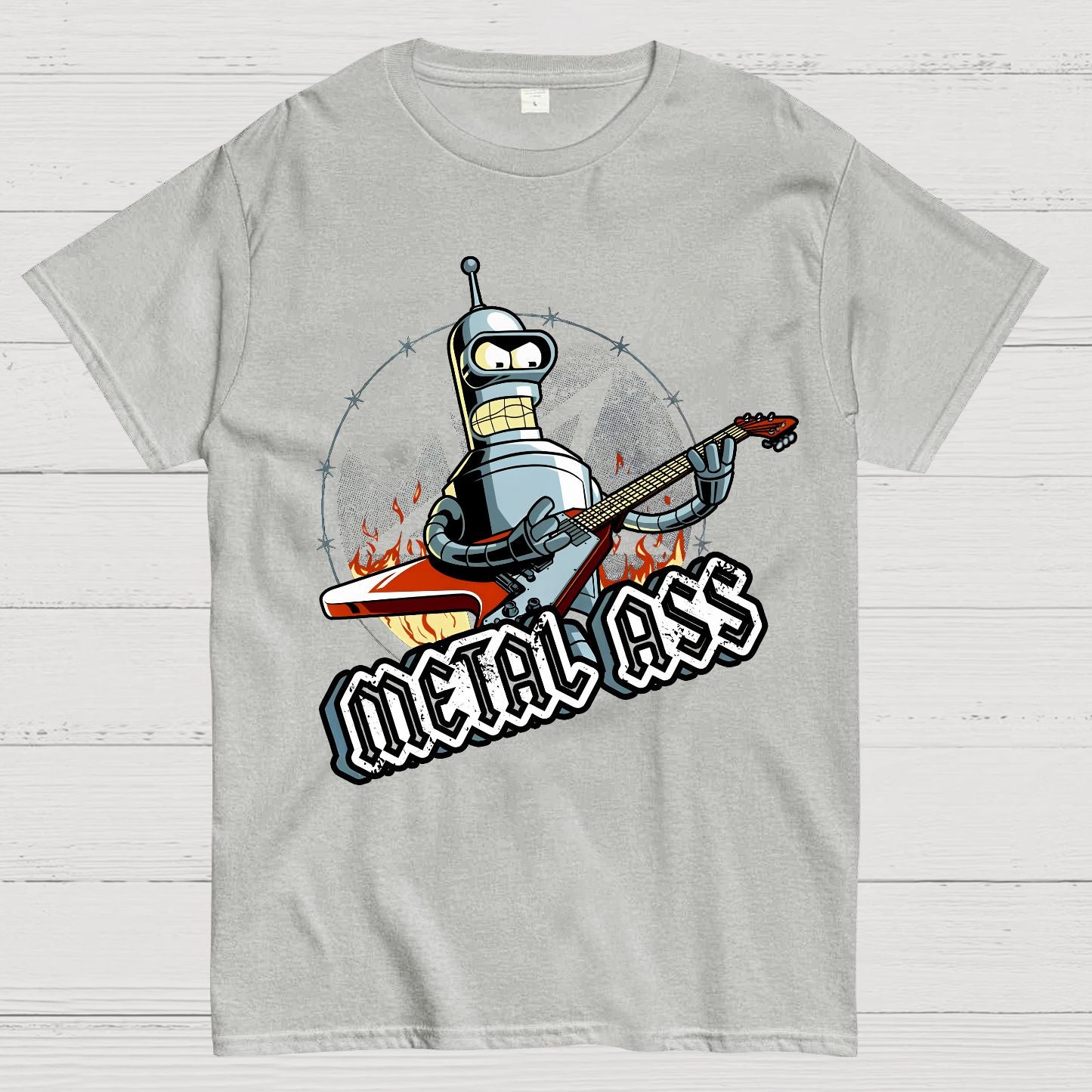 Robot Metal Rock Geek T-Shirt