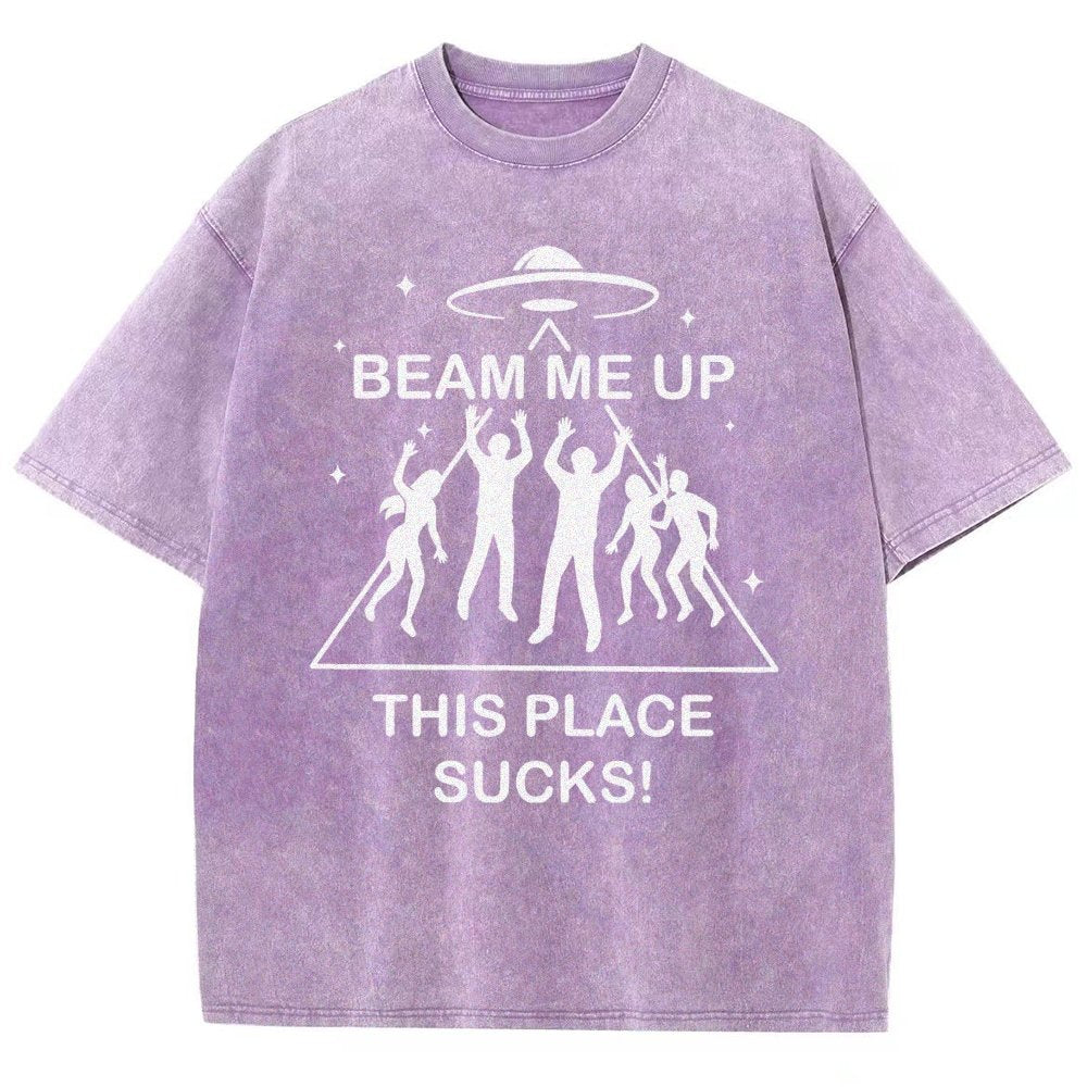 Warp Me Away Vintage Distressed T-shirt