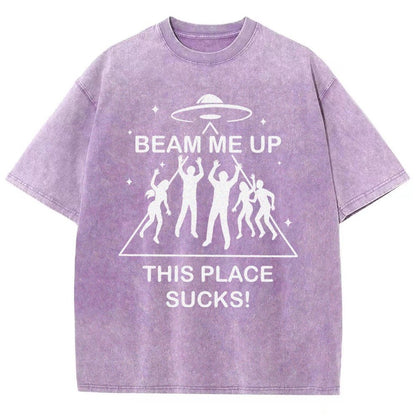 Warp Me Away Vintage Distressed T-shirt