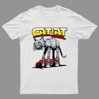 Funny Cat-at Walker， Cat Geeky T-Shirt