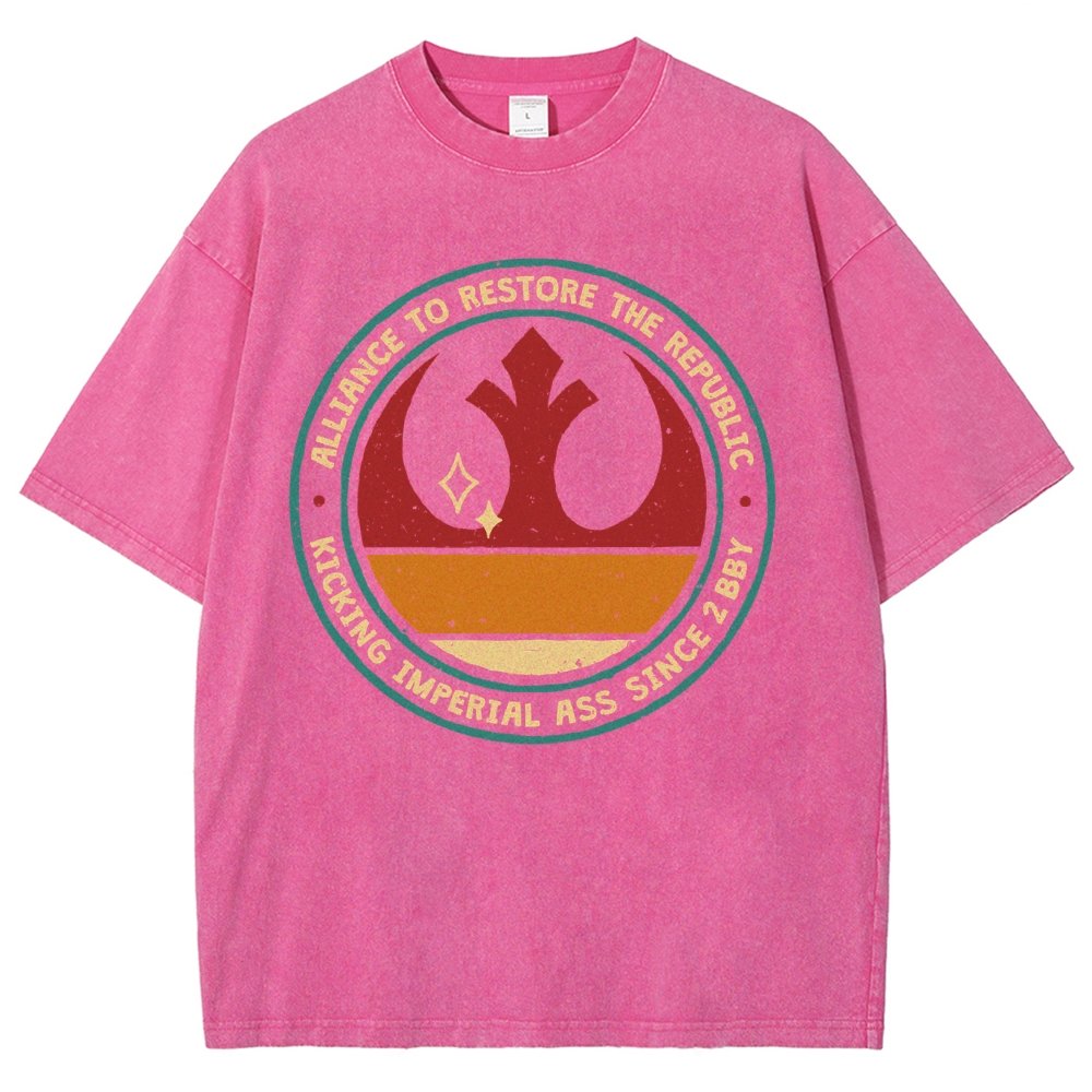 Kicking Galactic Ass Vintage Distressed T-shirt