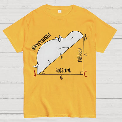 Interesting Math, Cute Hippo, Math Geek T-Shirt