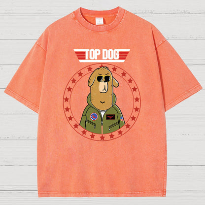 Top Dog.Sarcasm Vintage Distressed T-shirt