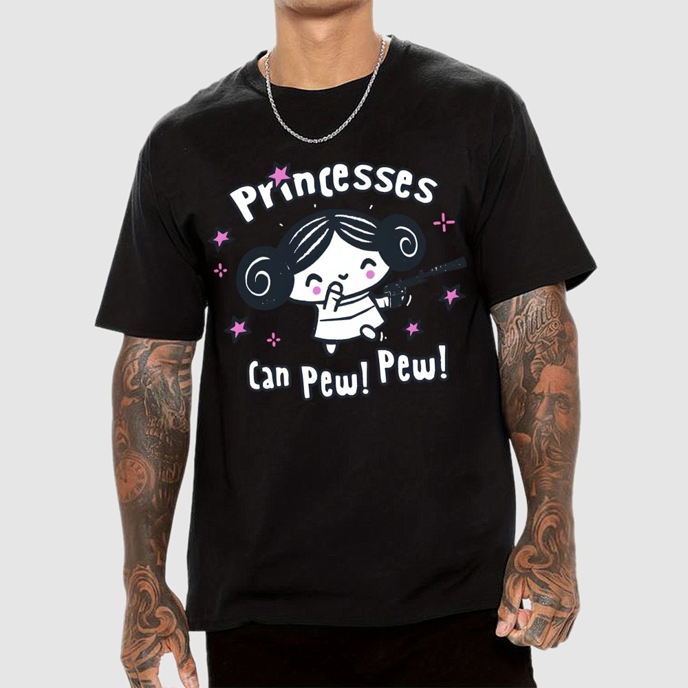 Princesses Can Pew! Pew! Too Geek T-Shirt