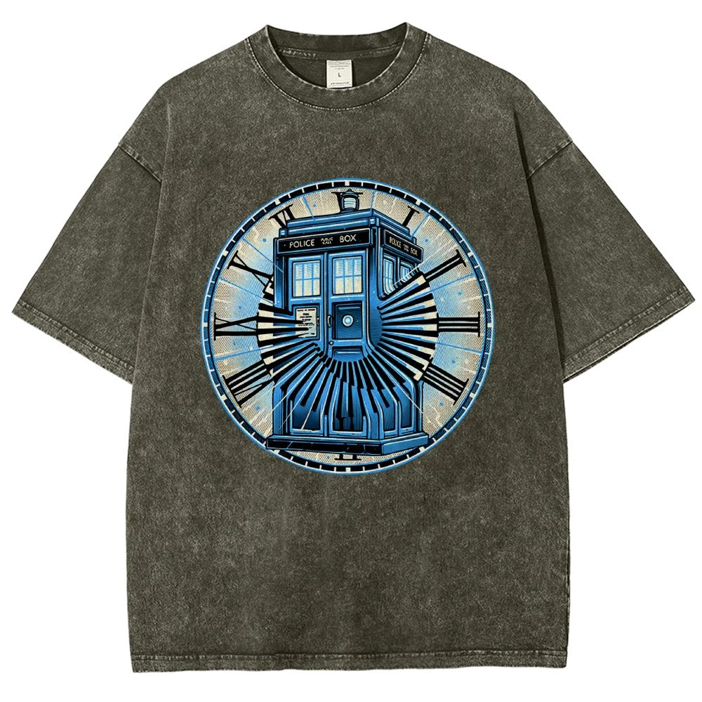 Time Travel in a box Vintage Distressed T-shirt